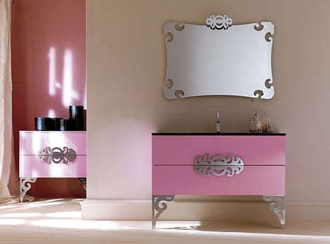 Furniture Style Bathroom Vanities on Bathroom Vanity 15 Examples Of Modern And Beautiful Pink Furniture And