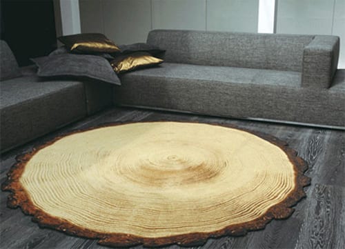 tree trunk rug