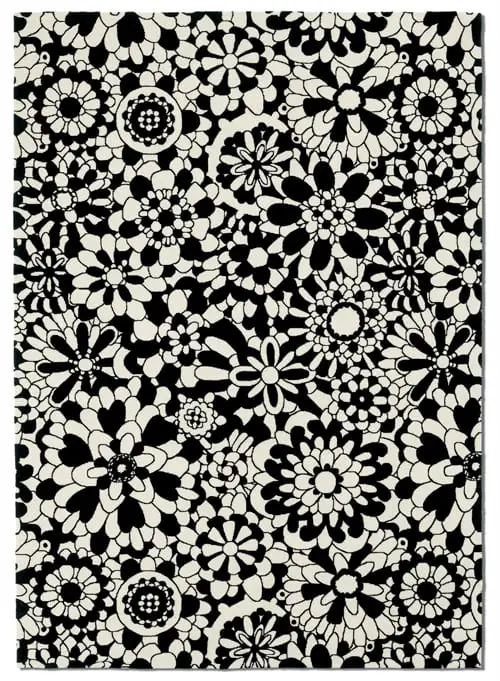 missoni black and white rug