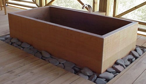 rectangular ofuro tub